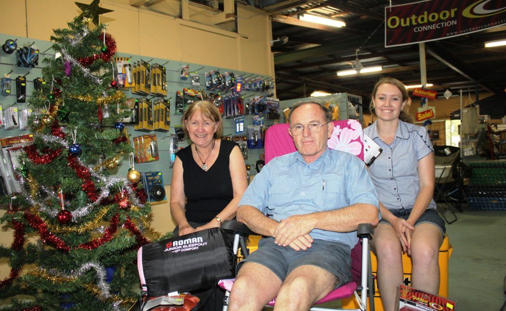 Jenny, Keith and Elizabeth Hartshorn say campers are back this summer, after last year's wet Christmas. 